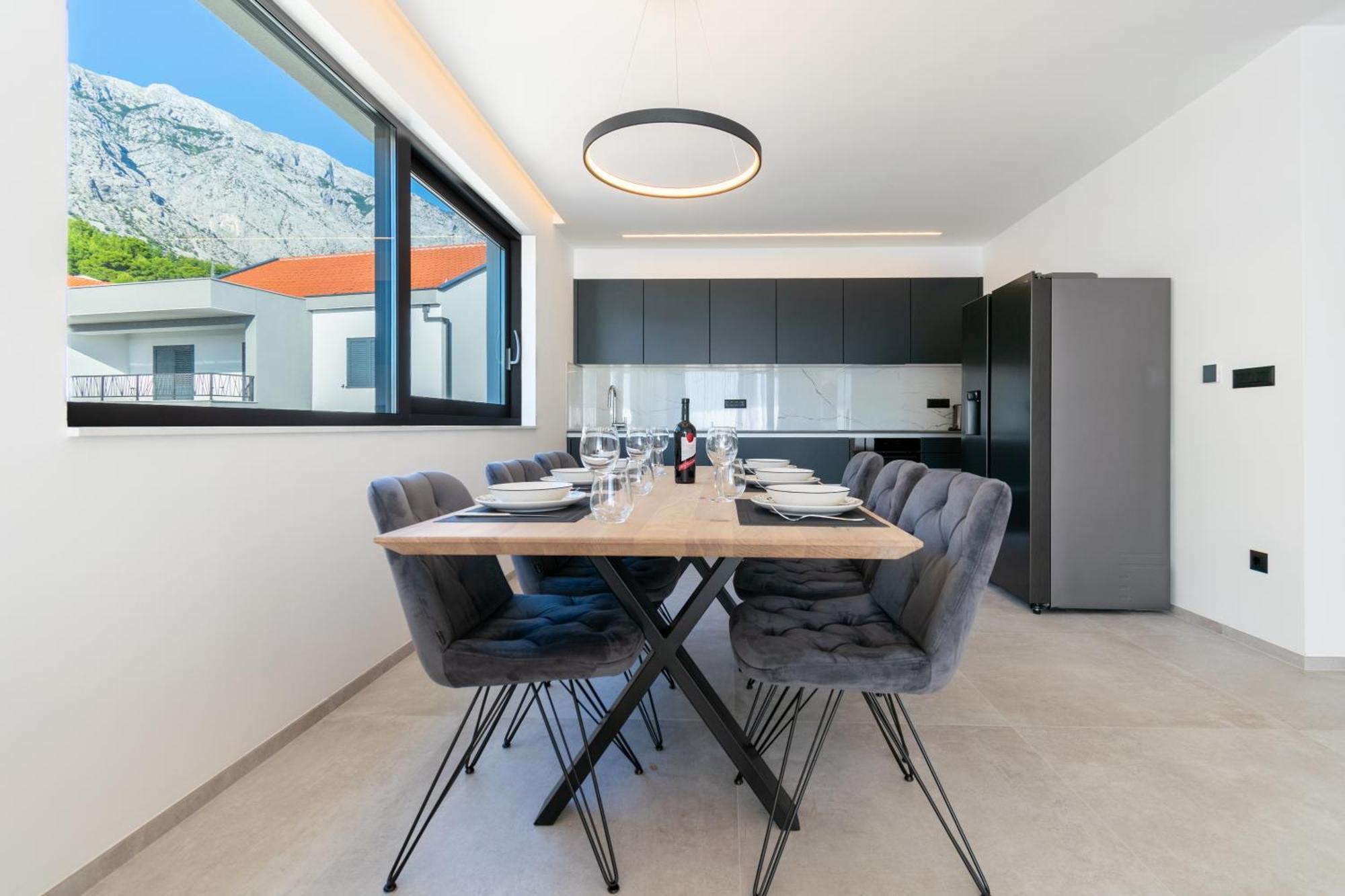 Apartmani Pino Baška Voda Kültér fotó